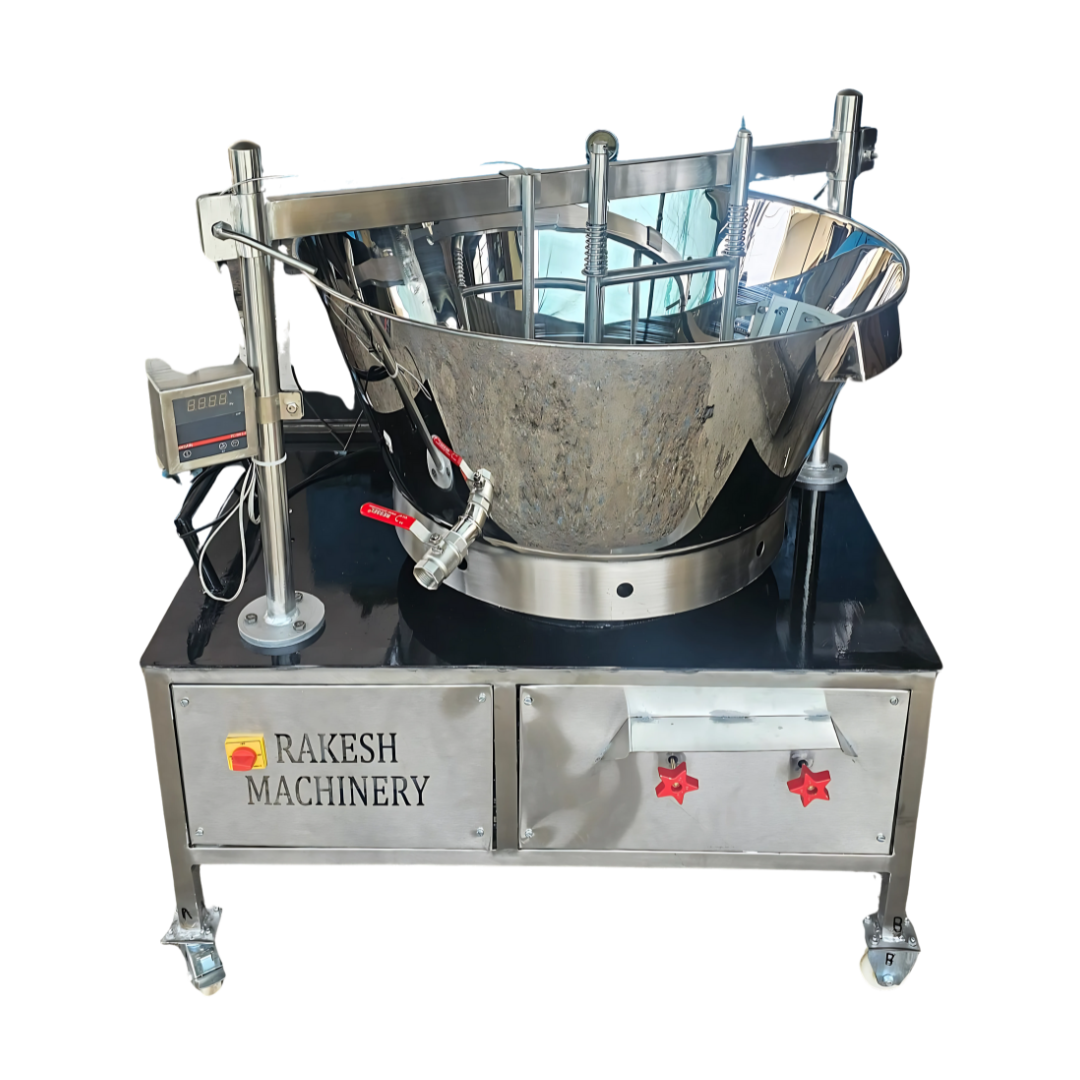 Automatic Khoya mixing machine, labeled Rakesh Cream Machine Separator, designed for efficient khoya production.
